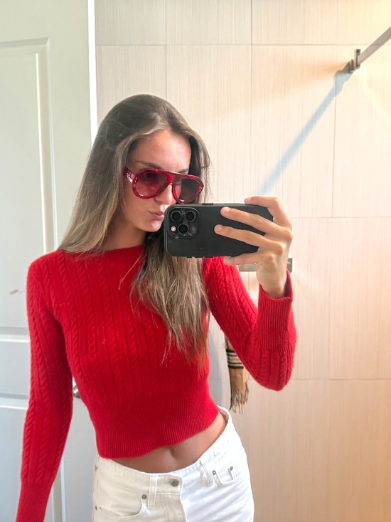 Ralph Lauren Sweaters - Vintage Ralph lauren 100% cashmere red sweater